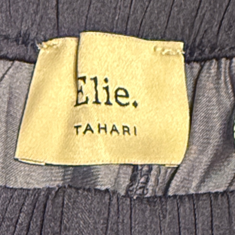 Elie Tahari Navy Floral Wide Leg XS pants - Picture 2 of 5